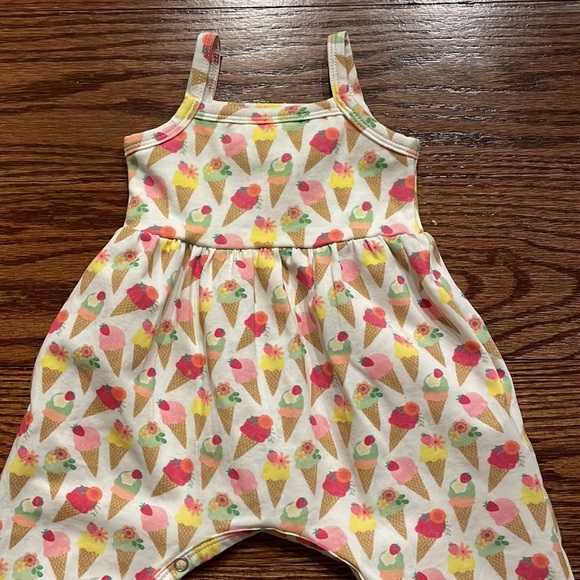 OLLIE JAY baby girl CAMILA ICE CREAM Romper summer tank size 3-6 months - Picture 7 of 9